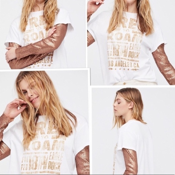 🛍SALE🛍 NWT Free People Backstage Tee - Picture 4 of 4